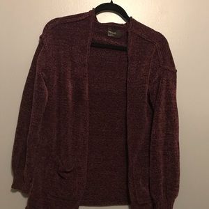 Free Press oversized purple cardigan, size S, NWT